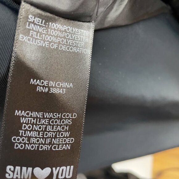 SAM EDELMAN Onion Quilted Anorak Jacket Black sz XS - Picture 9 of 9